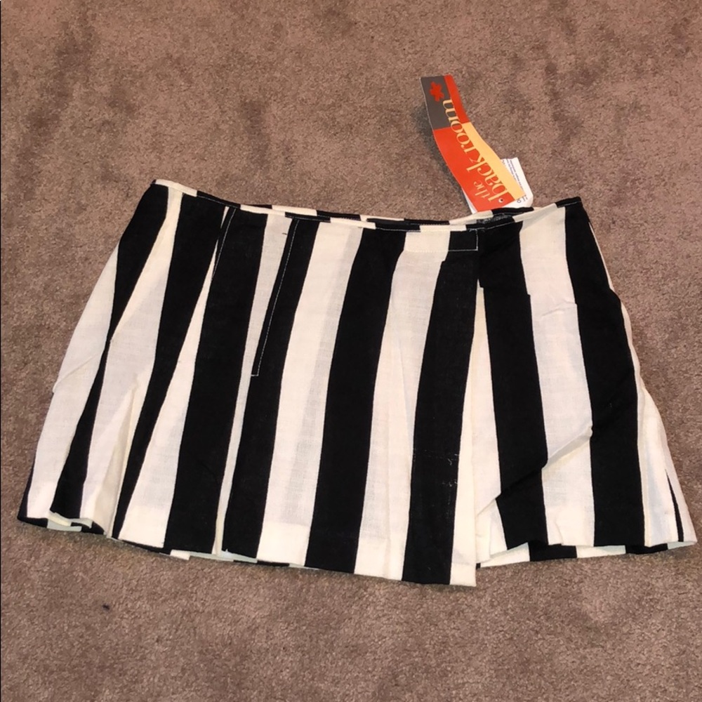 D&G Striped Mini Skirt Coverup